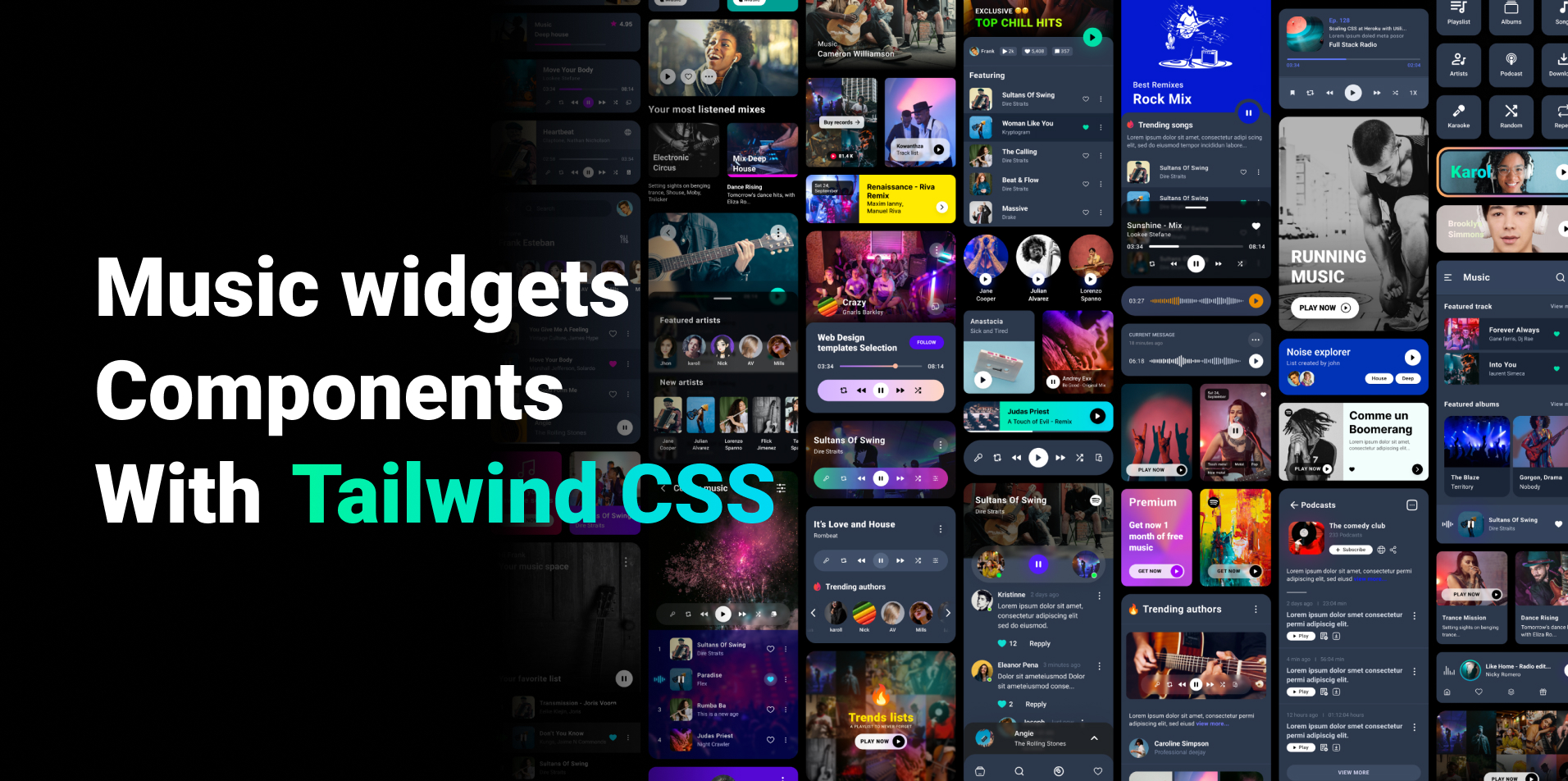 Imagen de portada del proyecto Music Widgets Components v2.1